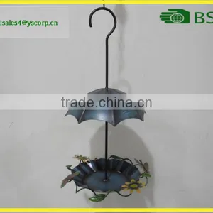 Umbrella Shape Hanging Metal Bird Feeder Window Bird Feeder thumbnail-2