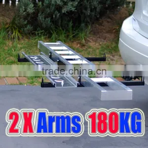 Towbar Dirt Small Motor Bike Motorcycle Motorbike Utility Trailer 2 Arms Carrier Rack With Ramp For Sale thumbnail-3