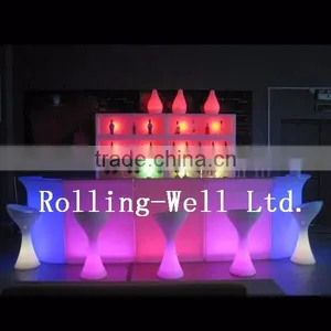 Outdoor Party Used Led Illuminated Combined Rechargeable Commercial Furniture Led Bar Counter thumbnail-4