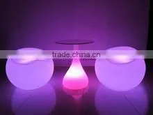 Color Changing LED Glass Bar Table With Solar-powered System for Garden for Sale thumbnail-3