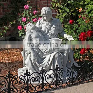 2015 Hot Sale Garden Decor Western Marble Pieta Statue thumbnail-1