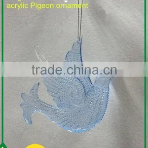 Acrylic Clear Flying Pigeon Product Accessories Hanging Ornament thumbnail-2