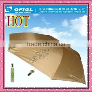 Black Color DECO 0% Design Wine Bottle Umbrella thumbnail-1
