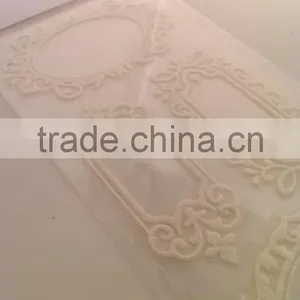 New Design Glitter Lace Fram Sticker, Graceful Decorative Shinny Glitter Sticker, Elegant Lace Sticker thumbnail-4