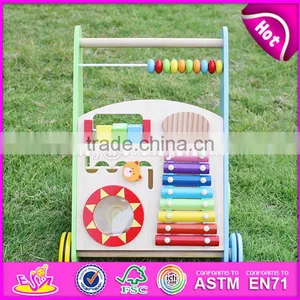 Wholesale Best Design Multi Push Along Wooden Baby Walking Toys W08J001 thumbnail-3