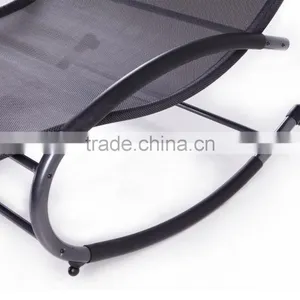 Patio Garden Metal Double Chaise Rocker Seat Swing Chair thumbnail-5