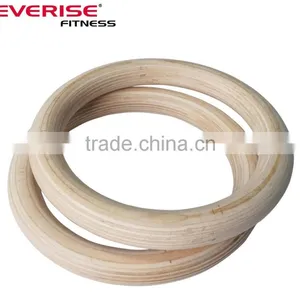 2017 Hot Sale Exercise Wood Gymnastic Ring thumbnail-1