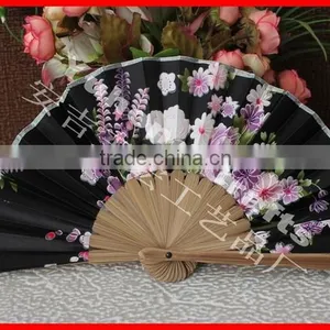 New Style Windmill Shape Bamboo Fabric Fan thumbnail-1
