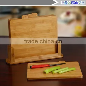 Bamboo Index Cutting Boards- All Natural Chopping Board With 4 Index Tabs by Good Cooking thumbnail-2