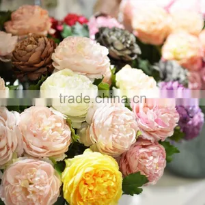Cheap Single Stem Cloth Silk Ranunculus Flowers Low Moq Wholesale Hotel Decoration thumbnail-6