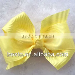 CF 0731 Wholesale Large Hot Sell Ribbon Twisted Fabric Boutique Hair Bows With Clips thumbnail-1