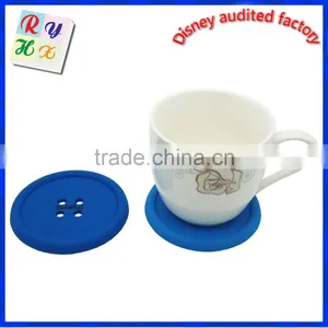 Hot Colored Customized Food Grade Silicone Table Beer Cup Coaster thumbnail-3
