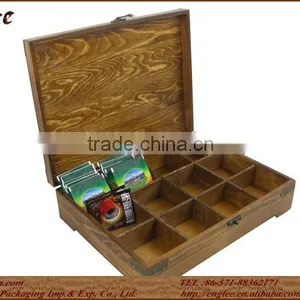 Antique Wooden Tea Box Coffee Wooden Box thumbnail-1