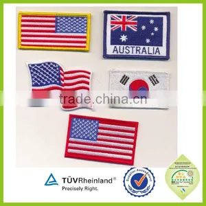 OEM Factory Custom National Small Flag Embroidery Mini Patches thumbnail-1