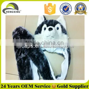 Animal Scarf Hats With Paws Long Baby Cute Animal Winter Hat thumbnail-1