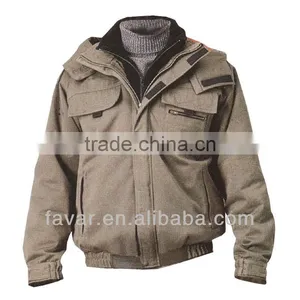 European Market Cotton Canvas Waterproof Windproof Softshell Jacket thumbnail-1
