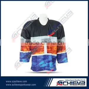 Sport Custom Printed Ice Skates Jersey Custom Sublimation Hockey Goalie Shirts thumbnail-1
