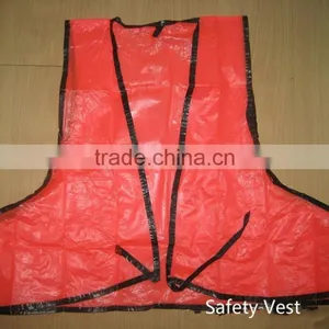 Red PVC Safety Vest in High Quality thumbnail-1