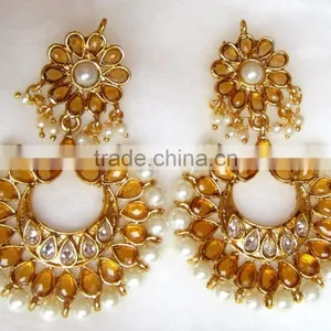 Gold Plated DANGLER Earrings thumbnail-5