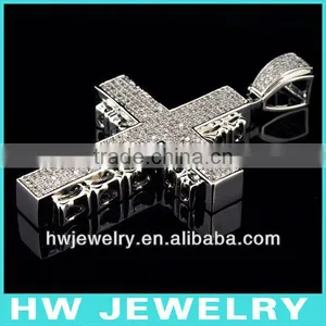 11021 Wholesale Rhinestone Cross Pendants thumbnail-1