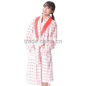 Super Soft Cut Velvet Style White Bathrobes for Hotel or Spa Used thumbnail-1