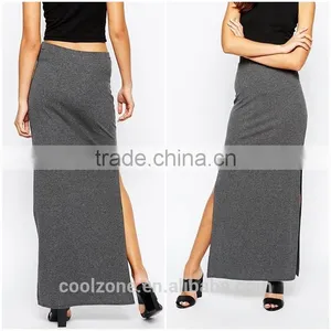 2016 Hot Selling Skirt Manufacturer Sexy Split Long Skirt for Women Maxi Skirt thumbnail-2