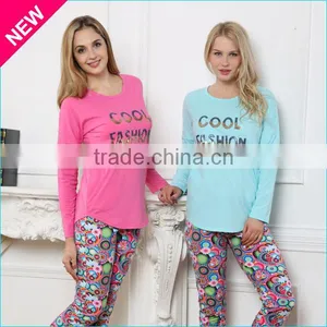 New L/S Tops+ Legging100%viscose Fancy Printing Summer Pajamas Plus Size Design Women Minion Pyjamas thumbnail-2