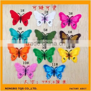 New Cattoon 3D Butterfly Custom Woven Embroidery Patch thumbnail-1