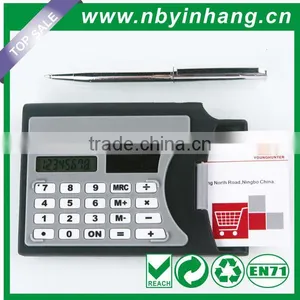 Name Card With Pen Mini Slim Card Solar Power Pocket Calculator XSDC0121 thumbnail-1