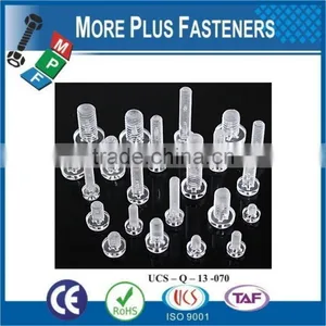 Made in Taiwan Transparent Nylon Plastic Screw thumbnail-6