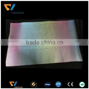 High Visible Colorful Durable Non-woven Backing PU Synthetic Leather for Shoes thumbnail-4