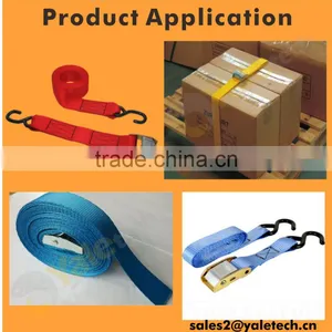 Luggage Tie Down Straps in Ratchet Tie Down Cam Buckle With Hooks and Rings Best Price by China Manufacturer thumbnail-1
