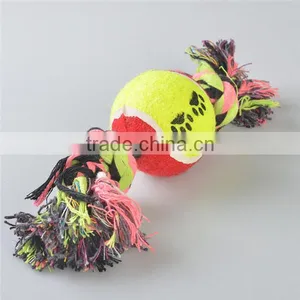 Tennis Ball Cotten Rope Pet Toy Ball thumbnail-1
