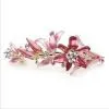 Graceful Alloy Flower Pink Hair Barrette thumbnail-1