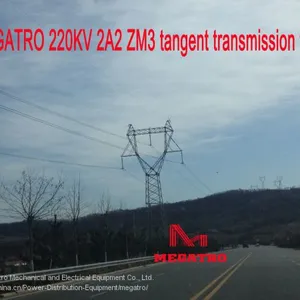 MEGATRO 220KV 2A2 ZM3 Tangent Transmission Tower thumbnail-1