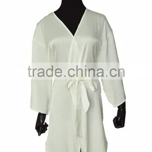 2017 New Style White Matte Kimono Chiffon Robe thumbnail-3