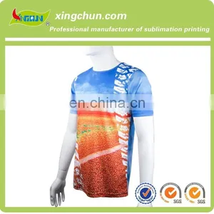 High Quality Customize Dye Sublimation Printing Field T Shirts on 100% Polyester thumbnail-2