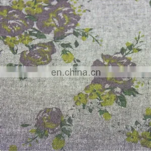 100 Cotton Denim Fabric/floral Pattern Design Printed thumbnail-2