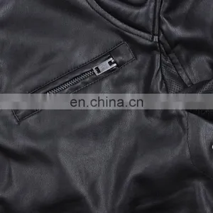 2017 Winter Handsome Quilted Leather Motorcycle Jacket Men thumbnail-5