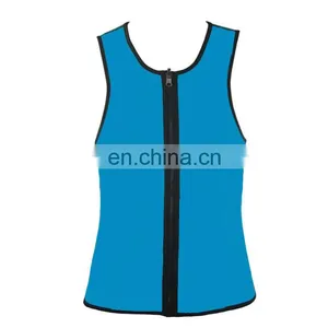 Fashion Mens Body Shaper Thermo Sweat Neoprene Men Zipper Corset thumbnail-6