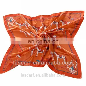 Lady Silk Scarf With Allover Animal Printed Fashion Pattern(SP429AB) thumbnail-4