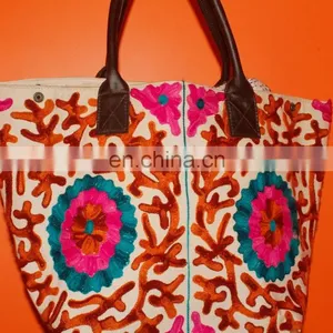 Fashion Women Bag Indian Style Handbag Beauty Women Purse Cotton Wholesale Clutch thumbnail-1