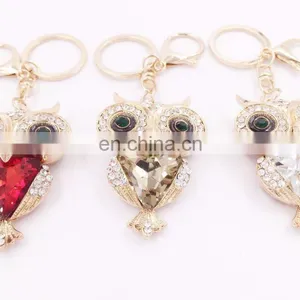 Fashion Cute Owl Keychain Key Chain Ring Holder Gift Women Bag Pendant thumbnail-3