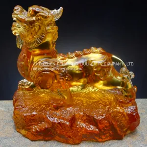 Hot Selling Liuli Pixiu Statue for Fengshui Display thumbnail-1