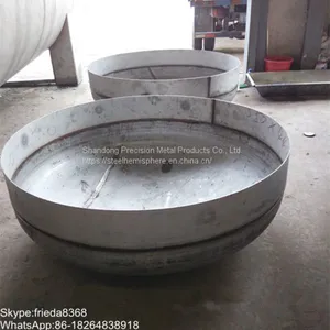 High Quality Mild Steel Hemispheres Hemispherical Elliptical Dished End Head thumbnail-2