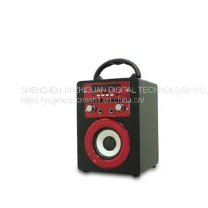 Wooden Portable Bluetooth Speaker With Karaoke and FM Function thumbnail-2
