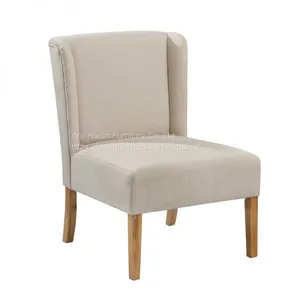Accent Dining Chair,Linen Dining Chair,Solid Wood Modern Dining Chair HL-7027 thumbnail-1