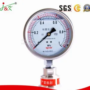 Shock Proof Manometer Pressure Gauge With Liquid Filling thumbnail-3