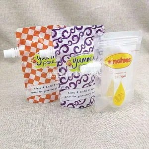 Mushroom Head Sucking Mouth Bag Big Cap Children's Drink Fruit Puree Sucking Mouth Bag Jelly Liquid Food Bag Made to Order thumbnail-4