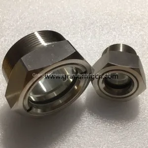 High Pressure Stainless Steel 316 Oil Level Sight Glass for BHO Extractor Close Loop Male M18 M27 M36x1.5 thumbnail-3
